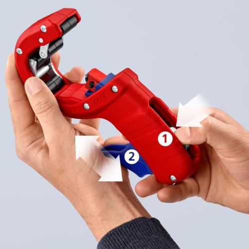 Knipex DPT50 Pipe Cutter for Thick-walled Plastic Pipes 90 23 02 BK